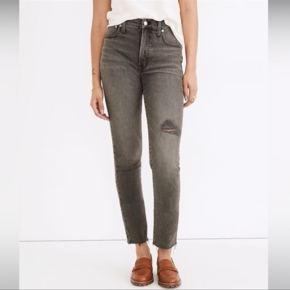 NWOT Madewell The Perfect Vintage Costner grey wash jeans